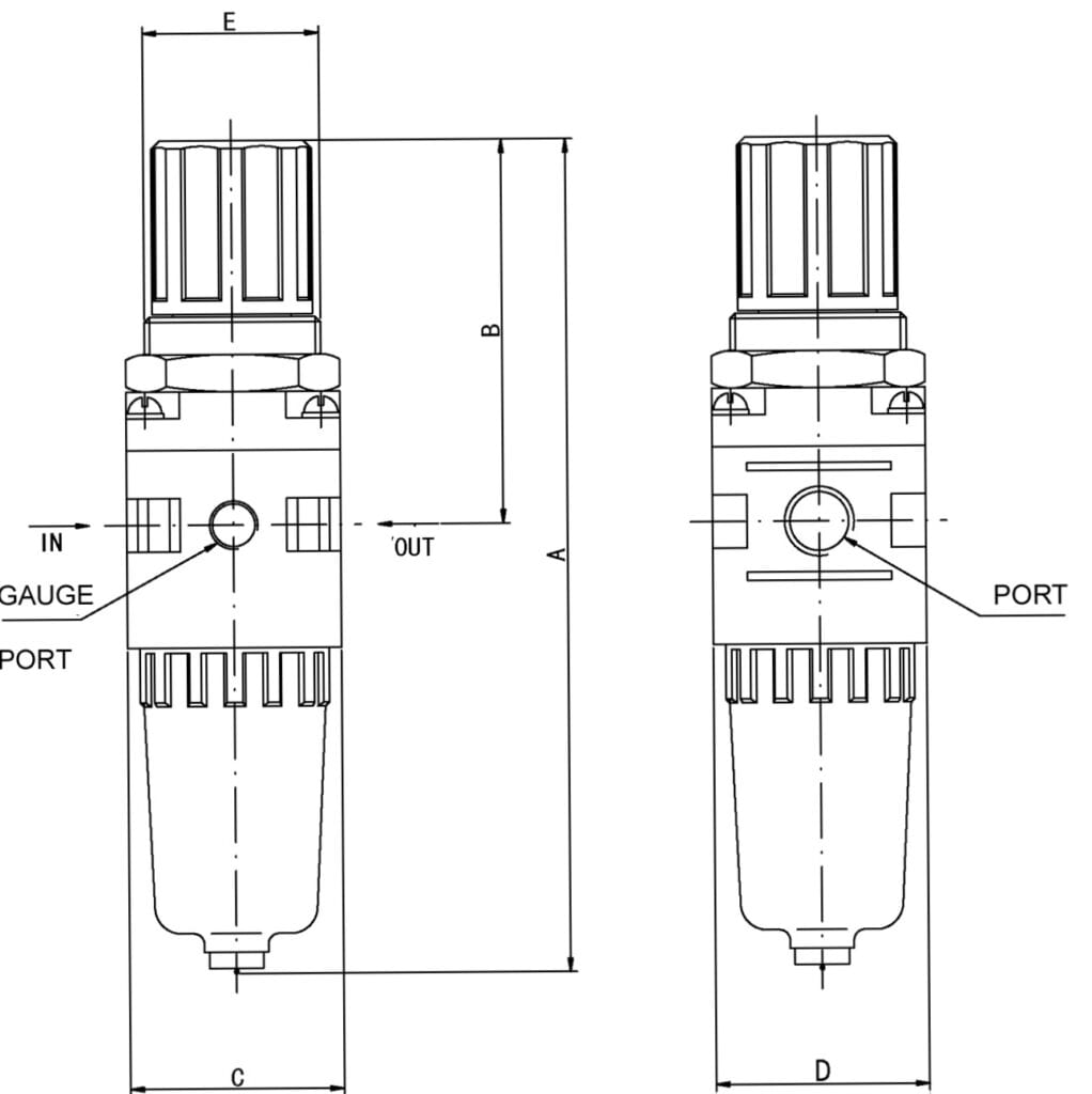 Inline Pressure Regulator & Filter - DC Props - DC Design Studio, LLC